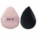 Océane Kit com 2 Esponjas de Maquiagem Mini Powder Puff e Flat Drop Kit
