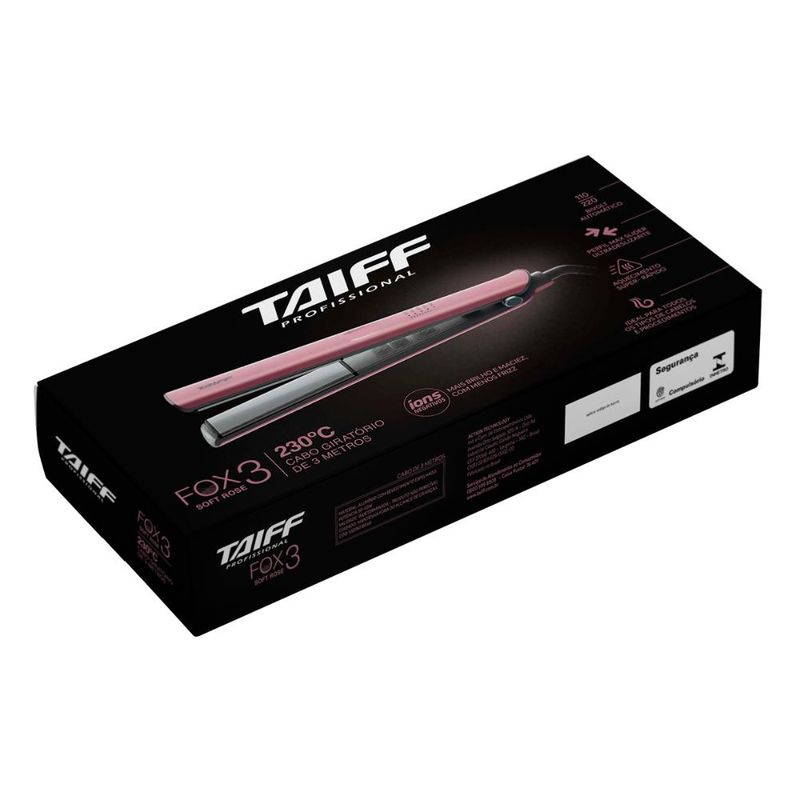 Chapa Fox ION 3 Soft Rose Bivolt - Taiff Profissional - Época