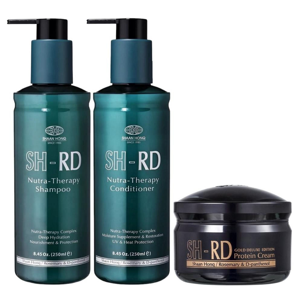 Kit SH-RD - Shampoo 250ml + Condicionador 250ml + Leave In Gold 80ml