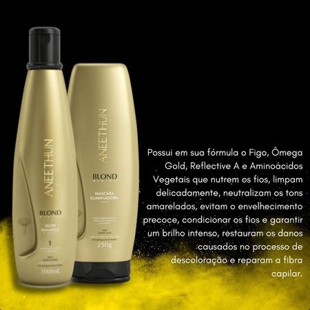 Aneethun-Blond-Shampoo-Silver-300ml-+-Máscara-Iluminadora-250g--2