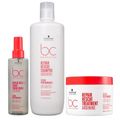 Kit BC Bonacure Schwarzkopf Repair Rescue - Shampoo 1L + Máscara 500g + Spray Conditioner 200ml