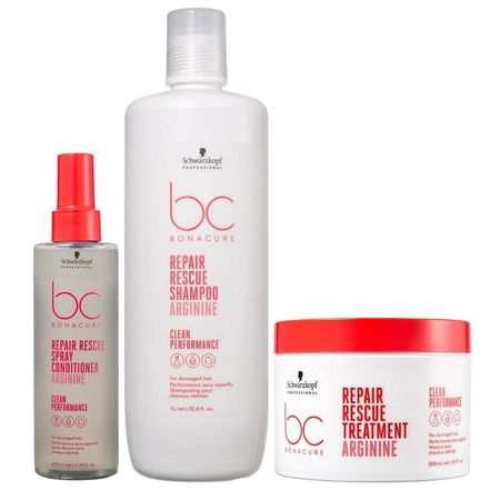 Kit-BC-Bonacure-Schwarzkopf-Repair-Rescue---Shampoo-1L-+-Máscara-500g-+-Spray-Conditioner-200ml--1