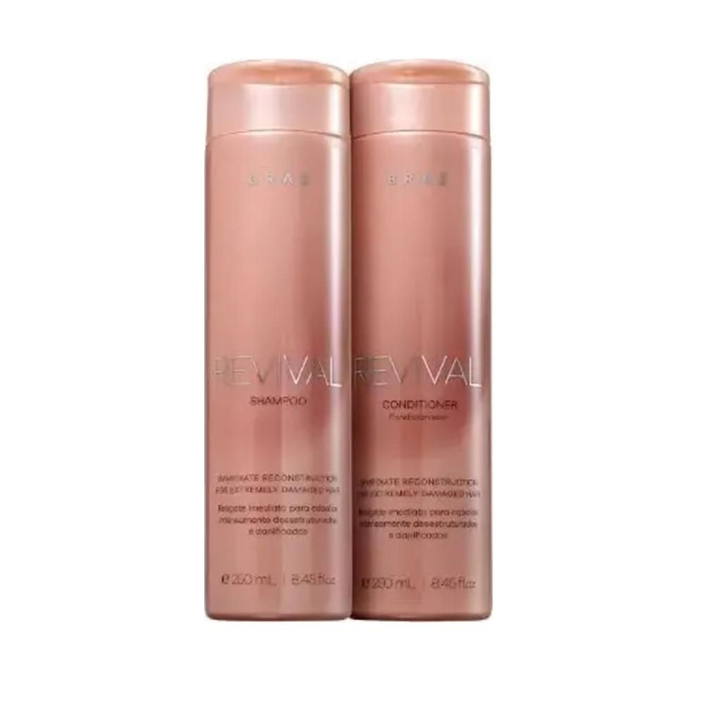 Kit Braé Revival - Shampoo 250ml + Condicionador 250ml