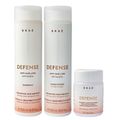 Kit Braé Defense Anti Hair Loss Shampoo 250ml + Condicionador 250ml + Suplemento 30 Cápsulas