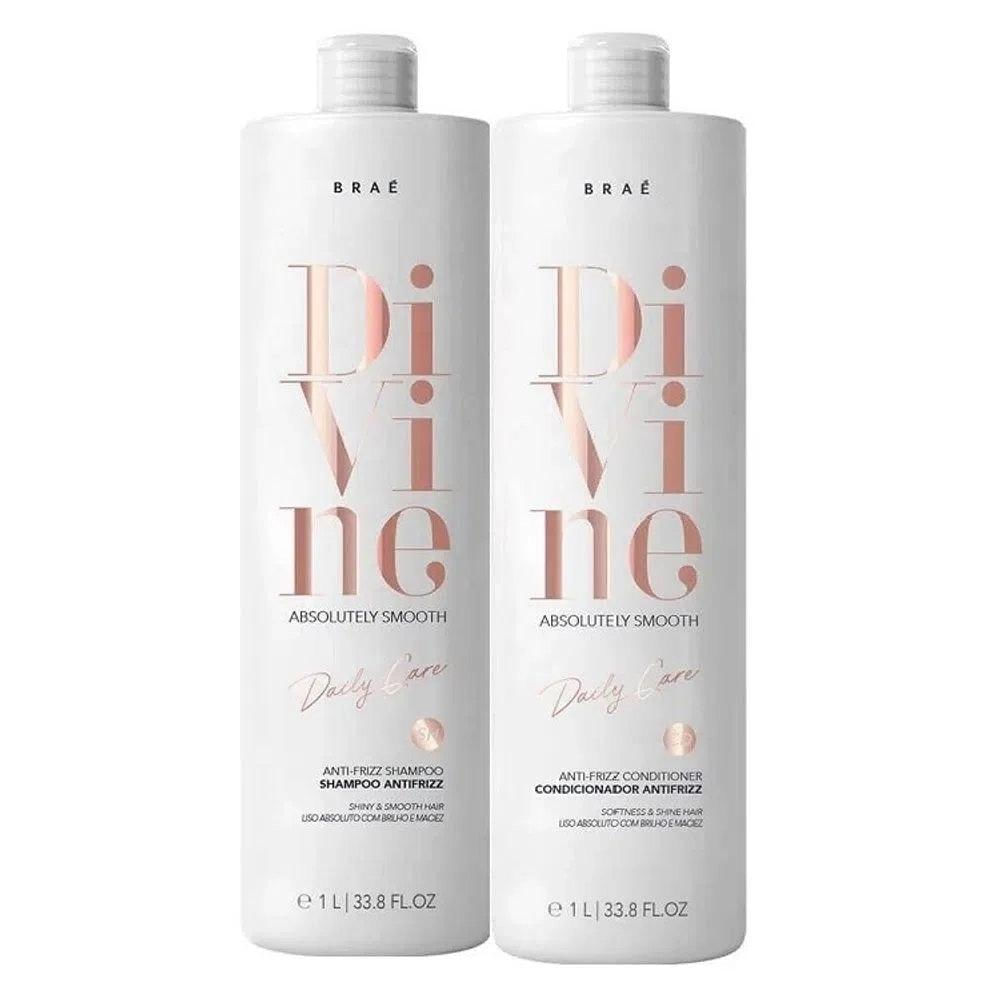 Kit Braé Divine Shampoo 1L e Condicionador 1L