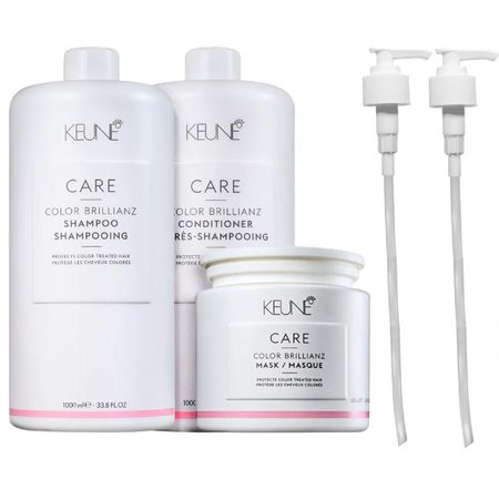 Kit-Keune-Color-Brillianz---Shampoo-1L-+-Condicionador-1L-+-Máscara-500ml-+-Válvula-Pump--1