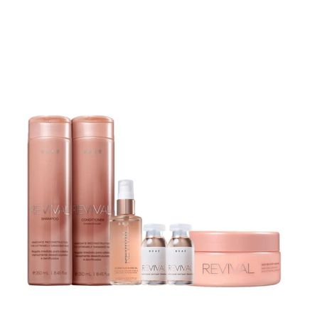 Kit-Braé-Revival---Shampoo-250ml-+-Condicionador-250ml-+-Máscara-200ml-+-Óleo-Gorgeous-60ml-+-Ampola-Revival-13ml-(2Un)--1