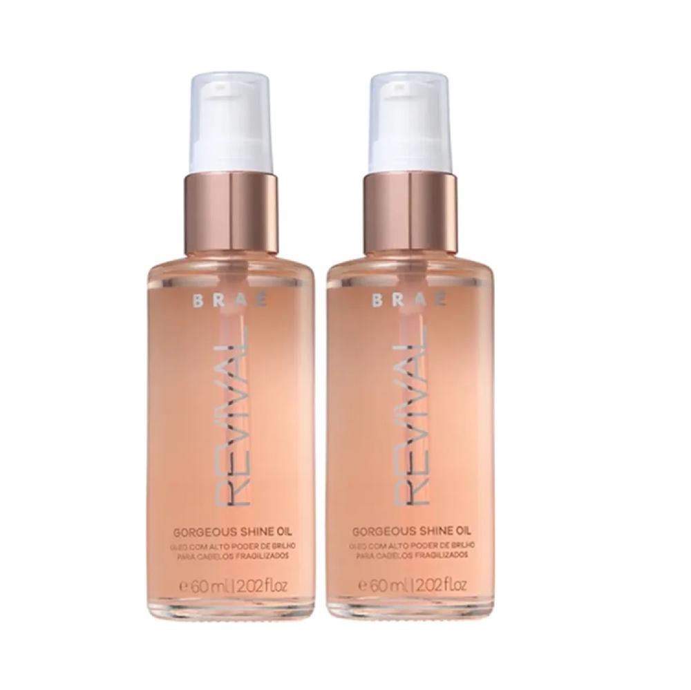 Kit Braé Revival - Óleo Gorgeous Shine 60ml - 2 Unidades