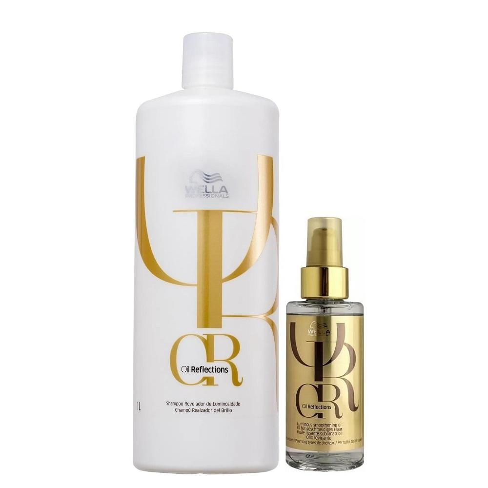 Wella Professionals Oil Reflections - Kit Shampoo 1L + Óleo 100ml
