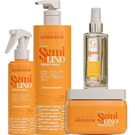 Glatten-Semi-Di-Lino---Kit-Hidratação-de-Diamante-Sérum-(4-Produtos)--1