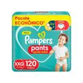 Fralda Calça Pampers Ajuste Total Tam. XXG 14 a 23Kg 2 Pacotes com 60 Unidades Cada XXG