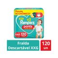 Fralda Calça Pampers Ajuste Total Tam. XXG 14 a 23Kg 2 Pacotes com 60 Unidades Cada XXG