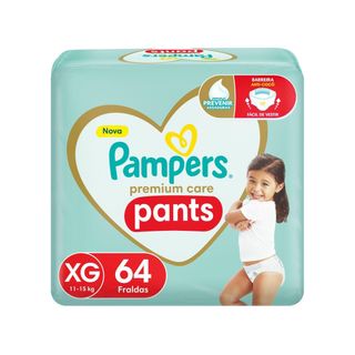 Fralda Pampers Premium Care Pants Calça Tam. XG