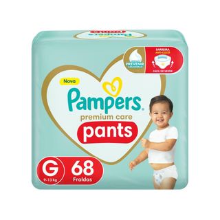 Fralda Pampers Premium Care Pants Calça Tam. G