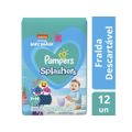 Fralda para Piscina Descartável Pampers Splashers P-M