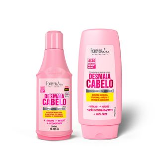 Kit Desmaia Cabelo Shampoo E Condicionador Forever Liss