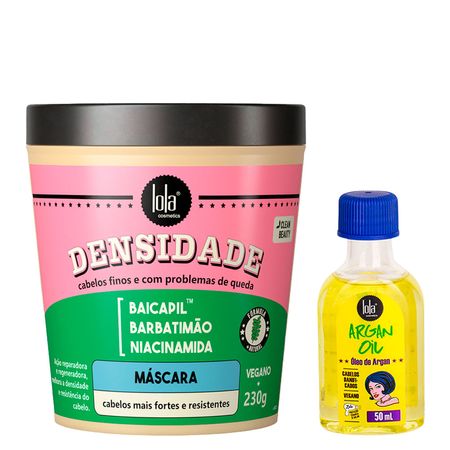 Kit-Lola-From-Rio---Leave-In--Argan-Oil--50-ml-+-Máscara-Densidade-230-g--1