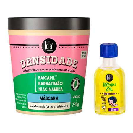 Kit-Lola-From-Rio---Leave-In--Argan-Oil--50-ml-+-Máscara-Densidade-230-g--2