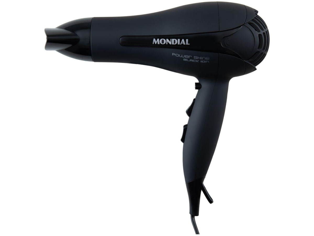 Secador de Cabelo Mondial Power Shine Black