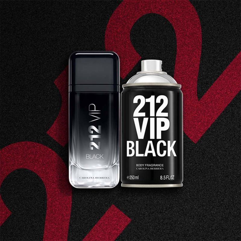 Black Carolina 2012 Vip Black Body Splash Carolina Herrera 212 Vip