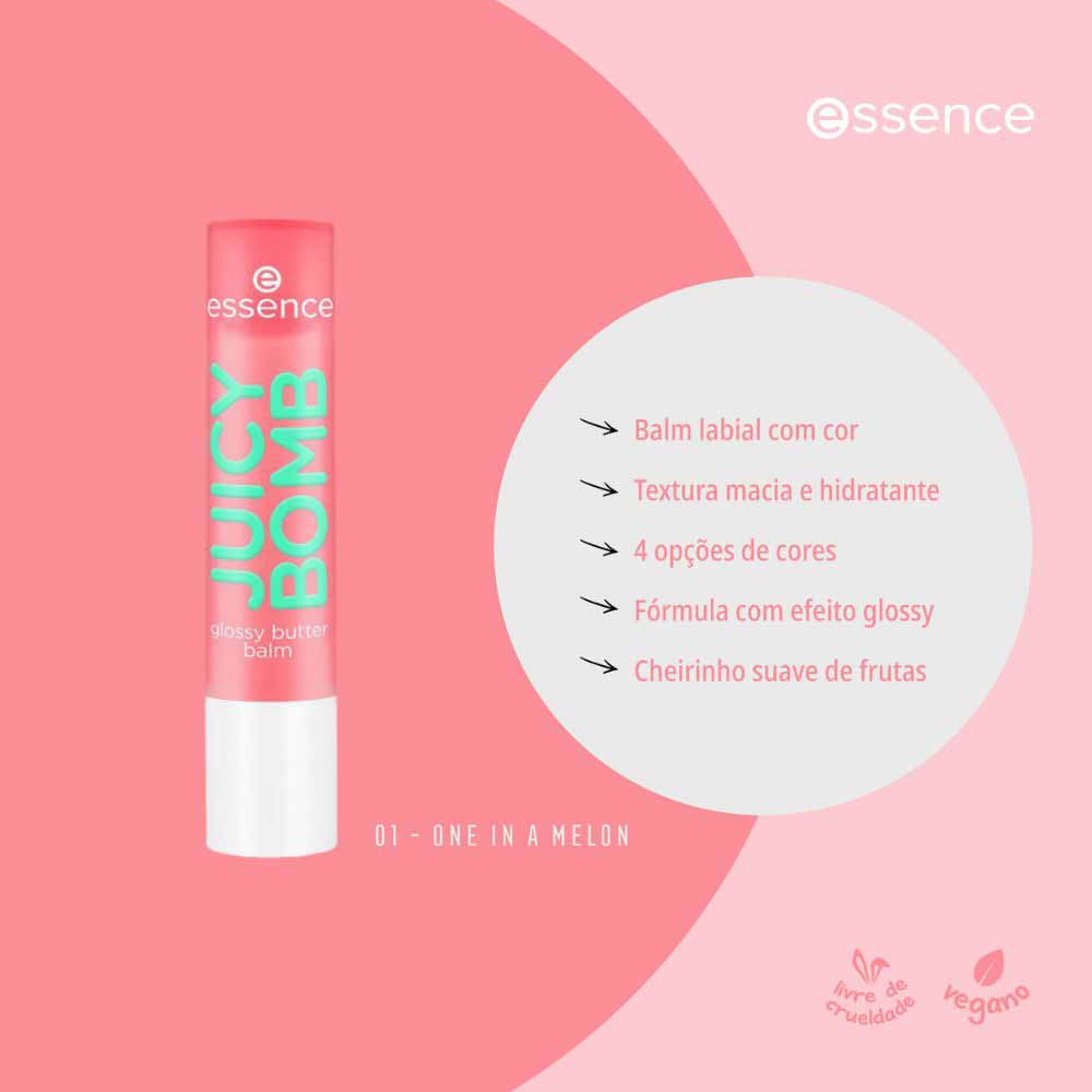 Balm Labial Essence Juicy Bomb Glossy Butter
