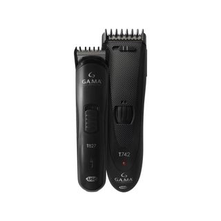 Kit Máquina de Cortar Cabelo GAMA Italy Black Titanium T747
