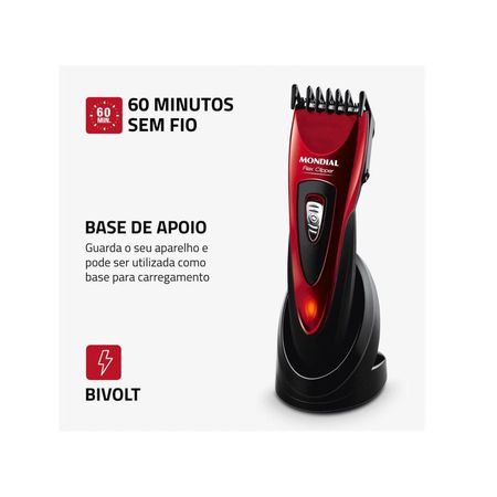 Máquina-de-Cortar-Cabelo-Mondial-Flex-Clipper-Bivolt--9