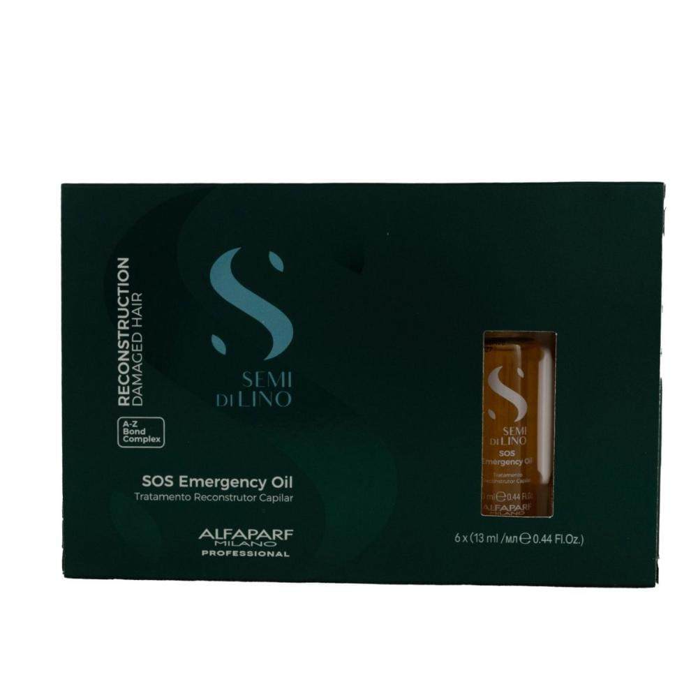 Alfaparf Semi Di Lino SOS Emergency Oil Kit 6 Ampolas 13ml