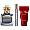 Jean Paul Gaultier Scandal Coffret Perfume Masculino EDT + Gel de Banho +Travel Size Kit