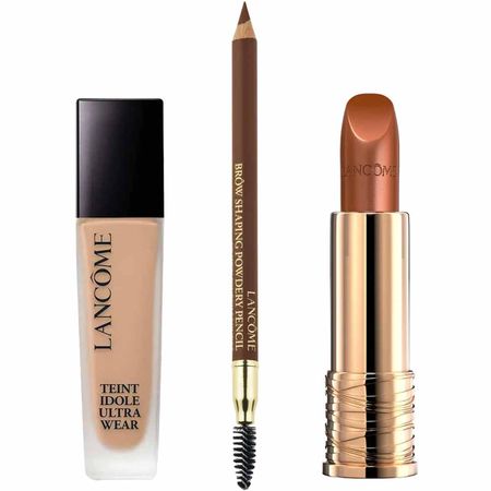Lancôme---Batom-L'Absolu-Rouge-+-Lápis-para-Sobrancelha-Brow-Shaping-+-Base-Teint-Idôle-Kit-Presenteável-Kit--1