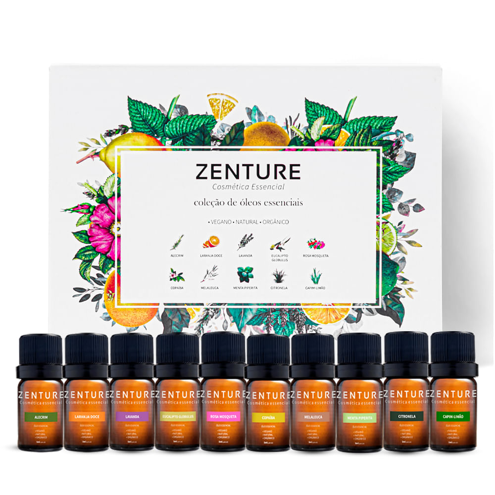 Kit 10 Und Óleos Essenciais Aromaterapia