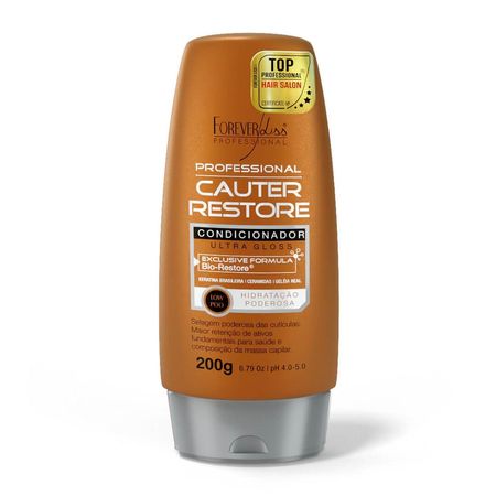 Forever-Liss-Kit-Cauterização-Shampoo-Cauter-Restore-300ml,-Condicionador-200g--3