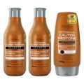 Forever Liss Kit Cauterização 2x Shampoo Cauter Restore 300ml, Condicionador 200g