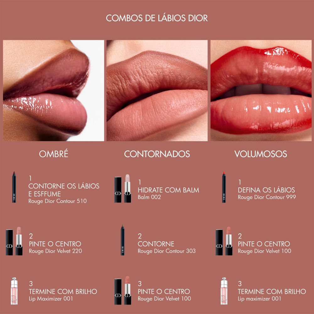 Lápis para contorno Labial Dior - Rouge Dior Contour