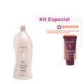 Kit Senscience Senscience Smooth Shampoo Litro e Inner Restore Intensif (2 produtos)