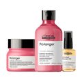 Kit L'oréal Professionnel Serie Expert Pro Longer - Shampoo 300 ml + Máscara Capilar 250 g + Óleo Capilar Absolut Repair 10 In 1 30 ml