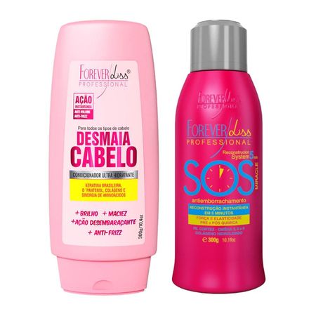 Forever-Liss-Kit-Desmaia-Cabelo-Condicionador-300g,-Sos-Reconstrutor-Antiemborrachamento-300ml--1