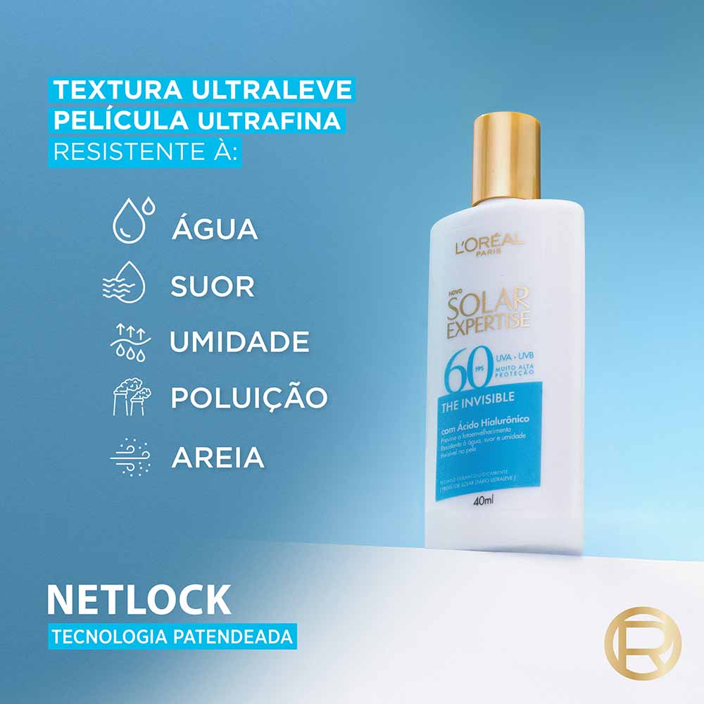 Protetor Solar com Cor L'oreal Paris - Solar Expertise The Invisible FPS60