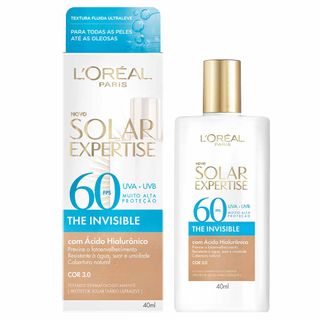 Protetor Solar com Cor L'oreal Paris - Solar Expertise The Invisible FPS60