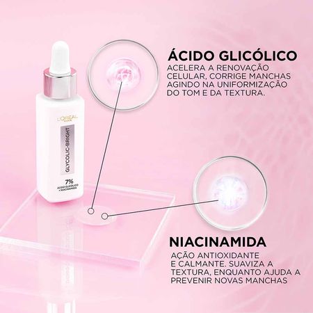 Sérum-Facial-L'Oréal-Paris---Glycolic-Bright-30ml--6