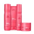 Kit Brilliance Shampoo, Cond, Máscara, Leave-in - Wella