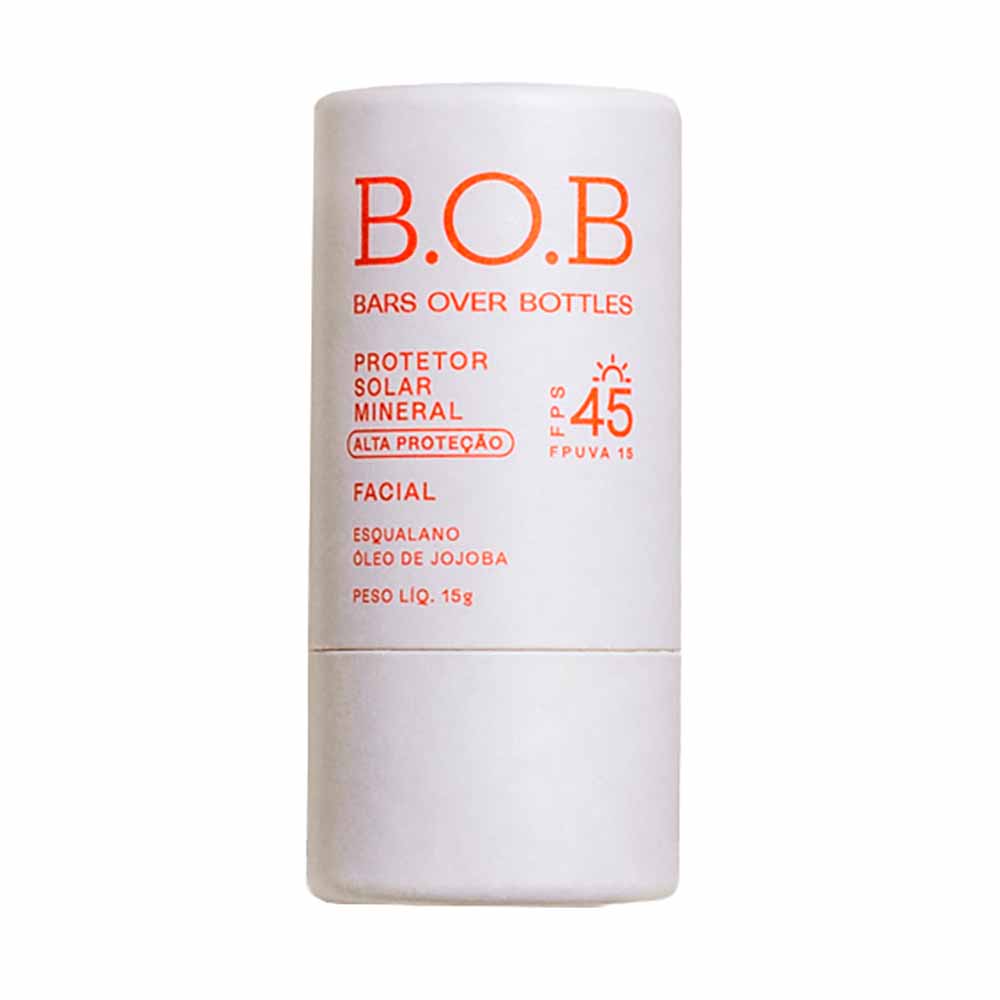 Protetor Solar Facial Mineral BOB FPS 45