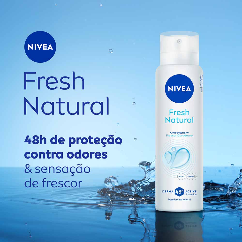 NIVEA Desodorante Aerossol Fresh Natural