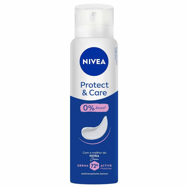 Desodorante Aerosol Nívea Feminino – NIVEA Protect & Care - Época ...