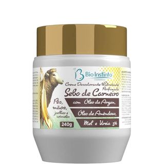 Bio Instinto Sebo de Carneiro - Creme Hidratante Pés e Mãos Argan e Ureia 240g