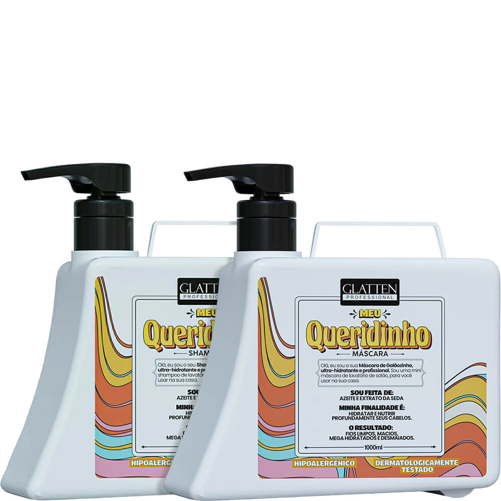 Glatten Meu Queridinho - Kit Ultra Hidratação de Galão Duo (2 Produtos)