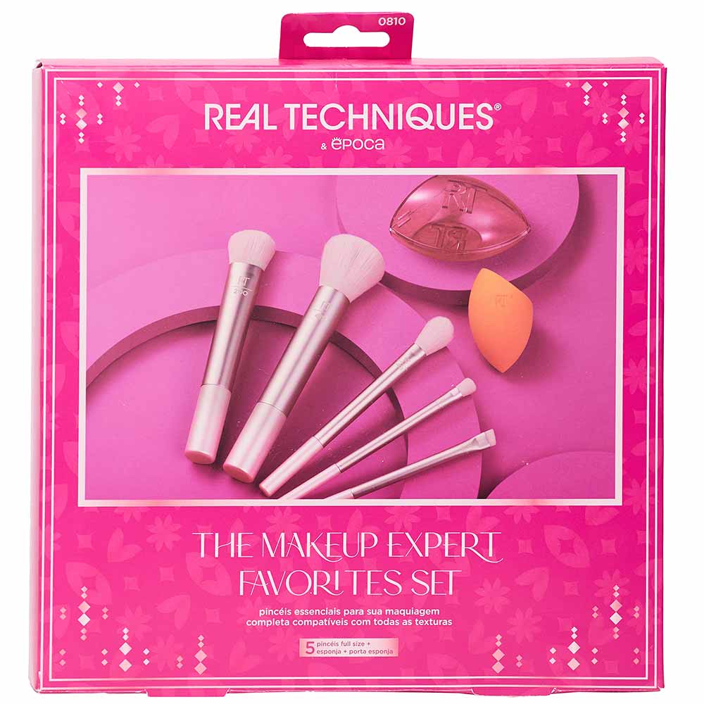 Kit de Pincéis Real Techniques + Época Cosméticos - The Makeup Expert Favorites