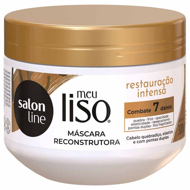 Máscara de Hidratação Salon Line Meu Liso Restauração Intensa