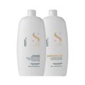 Alfaparf Semi Di Lino Diamond Illuminating Kit Shampoo 1L + Condicionador 1L