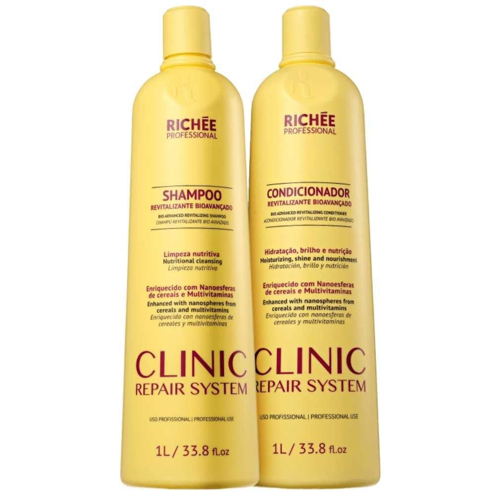 Kit Richée Clinic Repair System Shampoo + Condicionador 1000ml